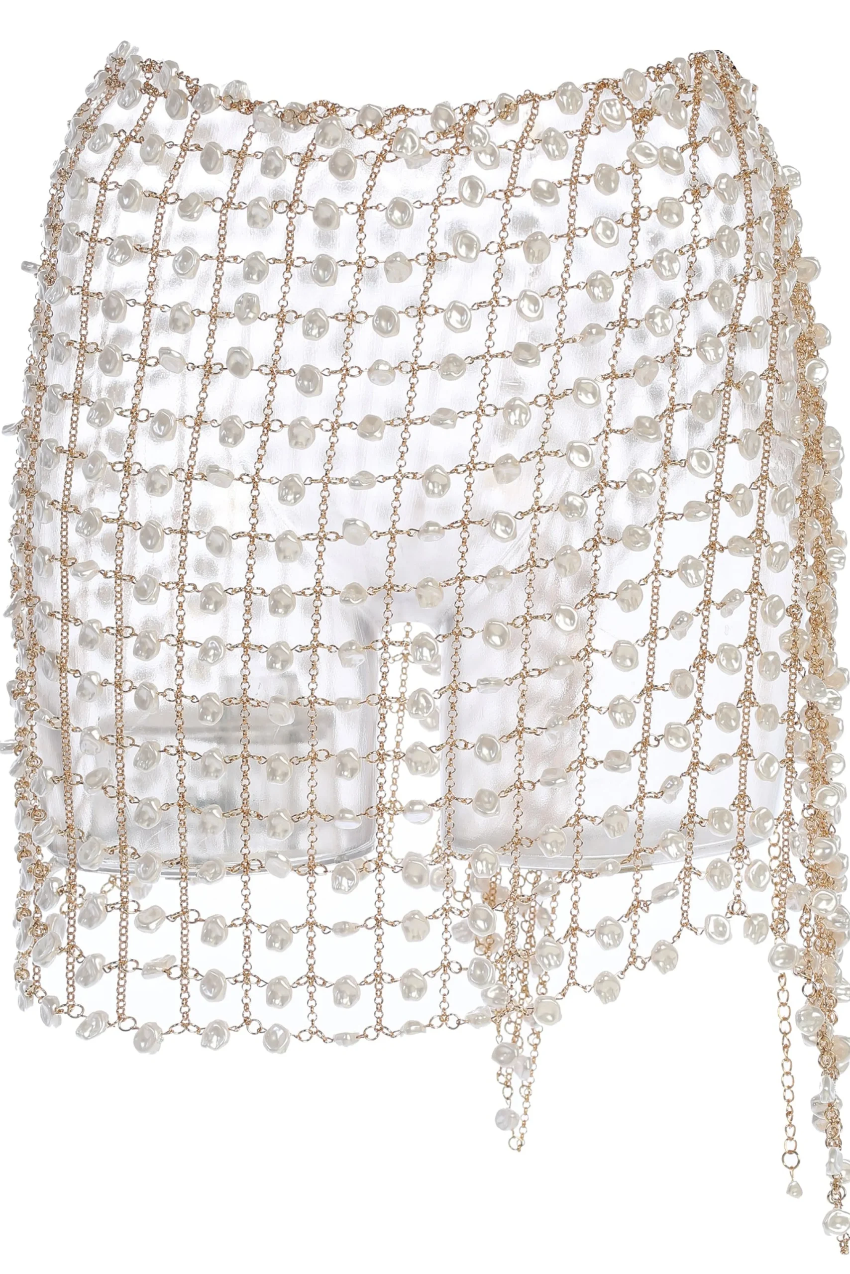 gold_ocean_oasis_pearl_ch_1.webp JLUXLABEL Gold Ocean Oasis Pearl Chainmail Skirt