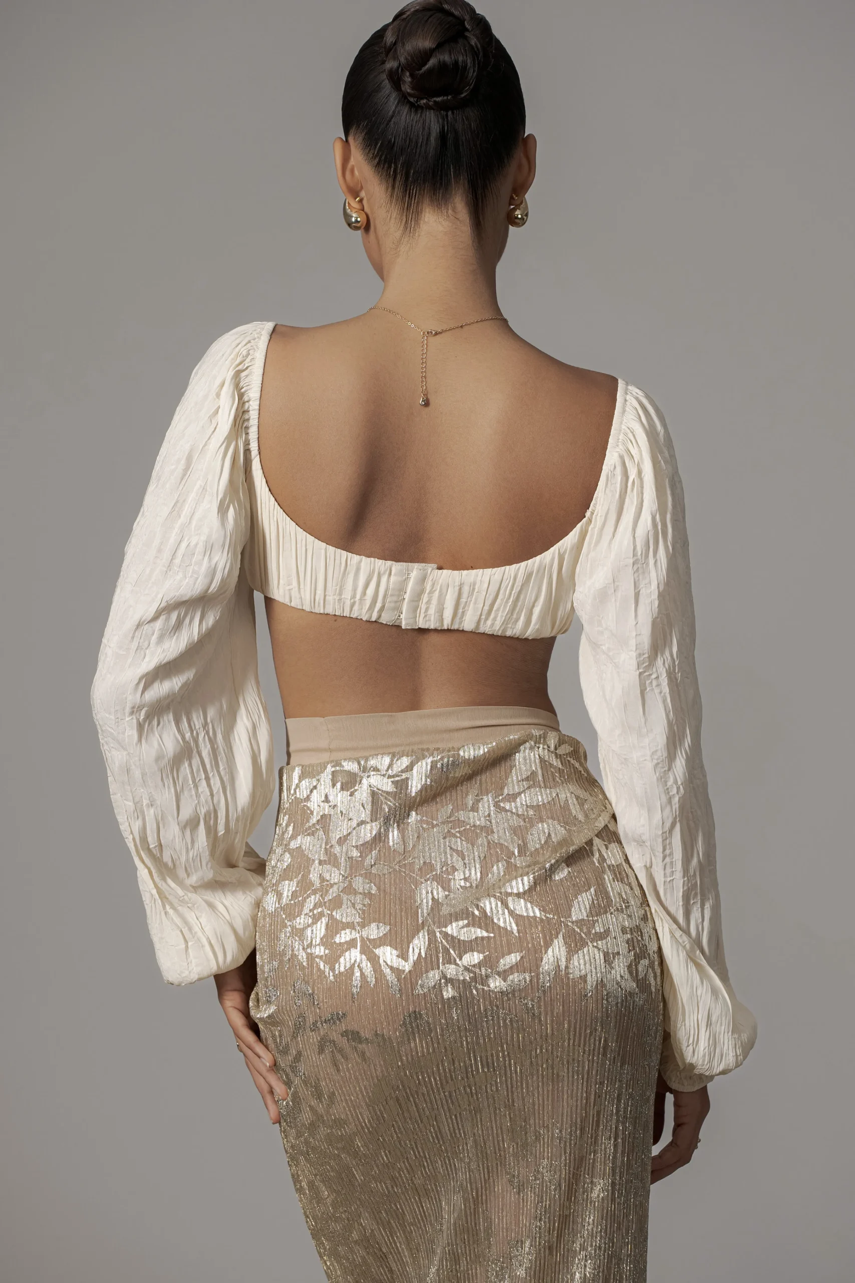 gold_positano_printed_sar_13.webp JLUXLABEL Gold Positano Printed Sarong Skirt
