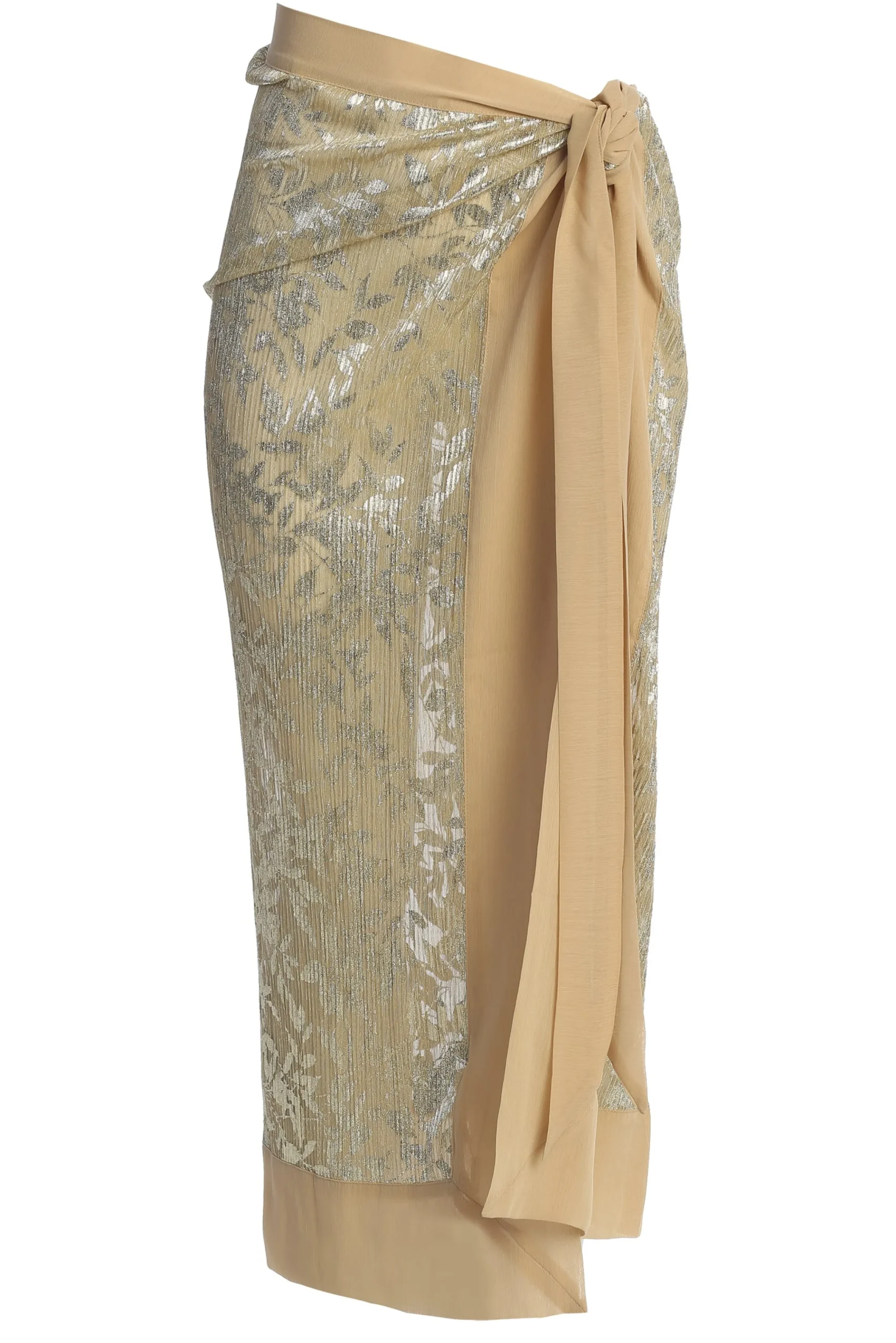 gold_positano_printed_sar_2.webp JLUXLABEL Gold Positano Printed Sarong Skirt