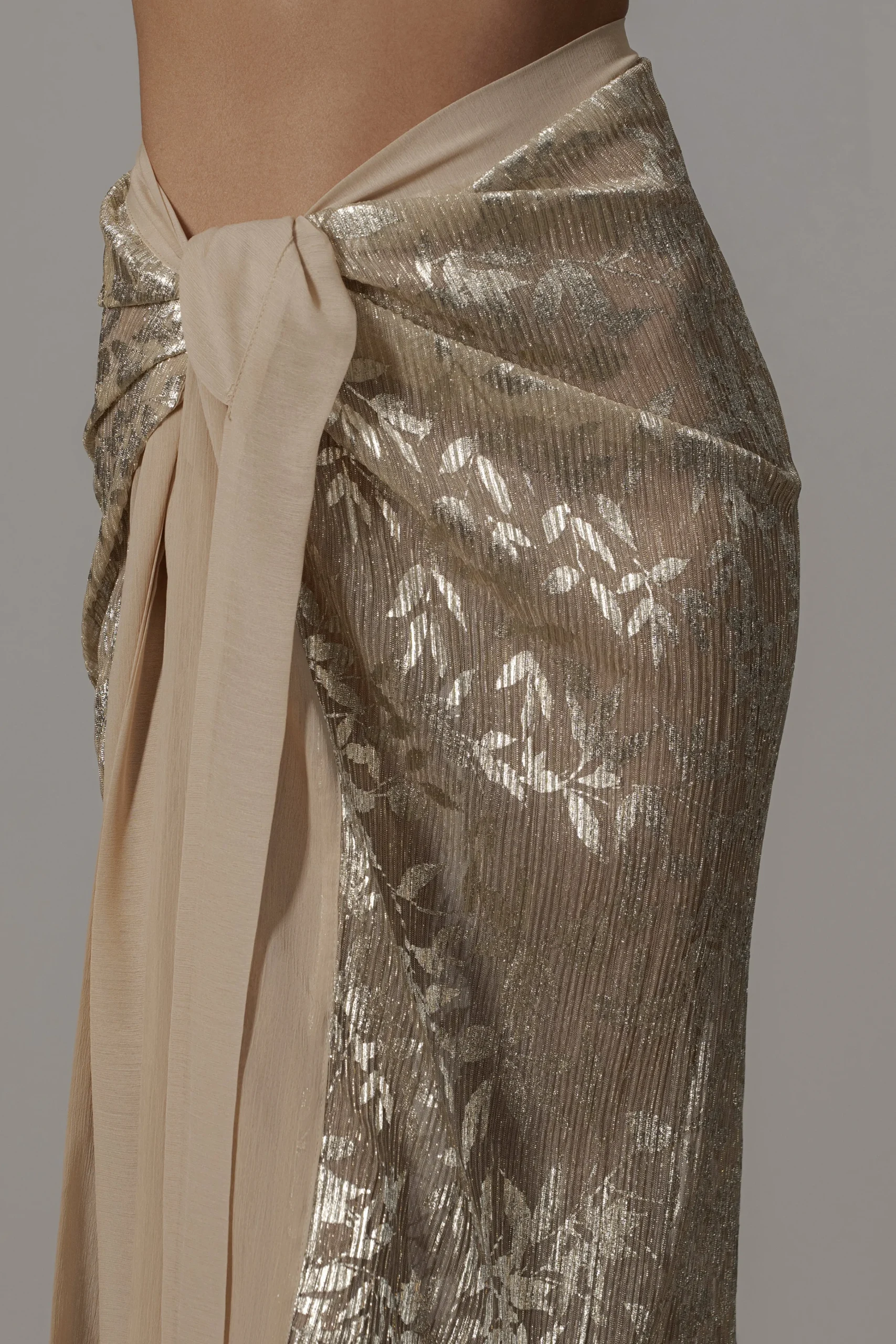 gold_positano_printed_sar_6.webp JLUXLABEL Gold Positano Printed Sarong Skirt