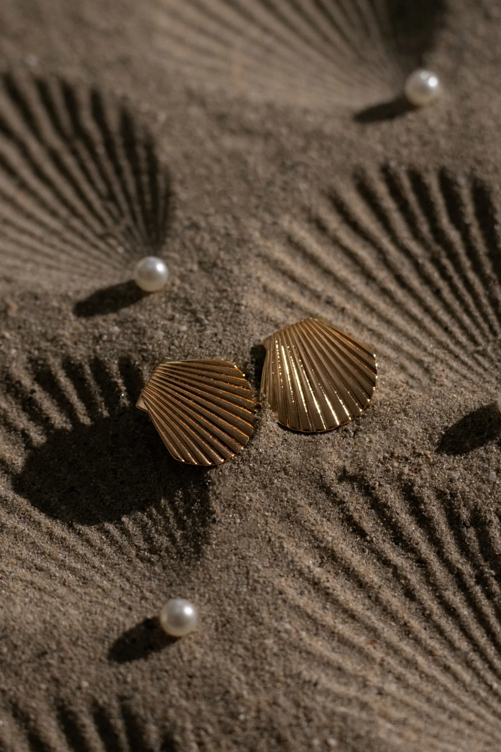 gold_seashells_stud_earri_0.webp JLUXLABEL Gold Seashells Stud Earrings