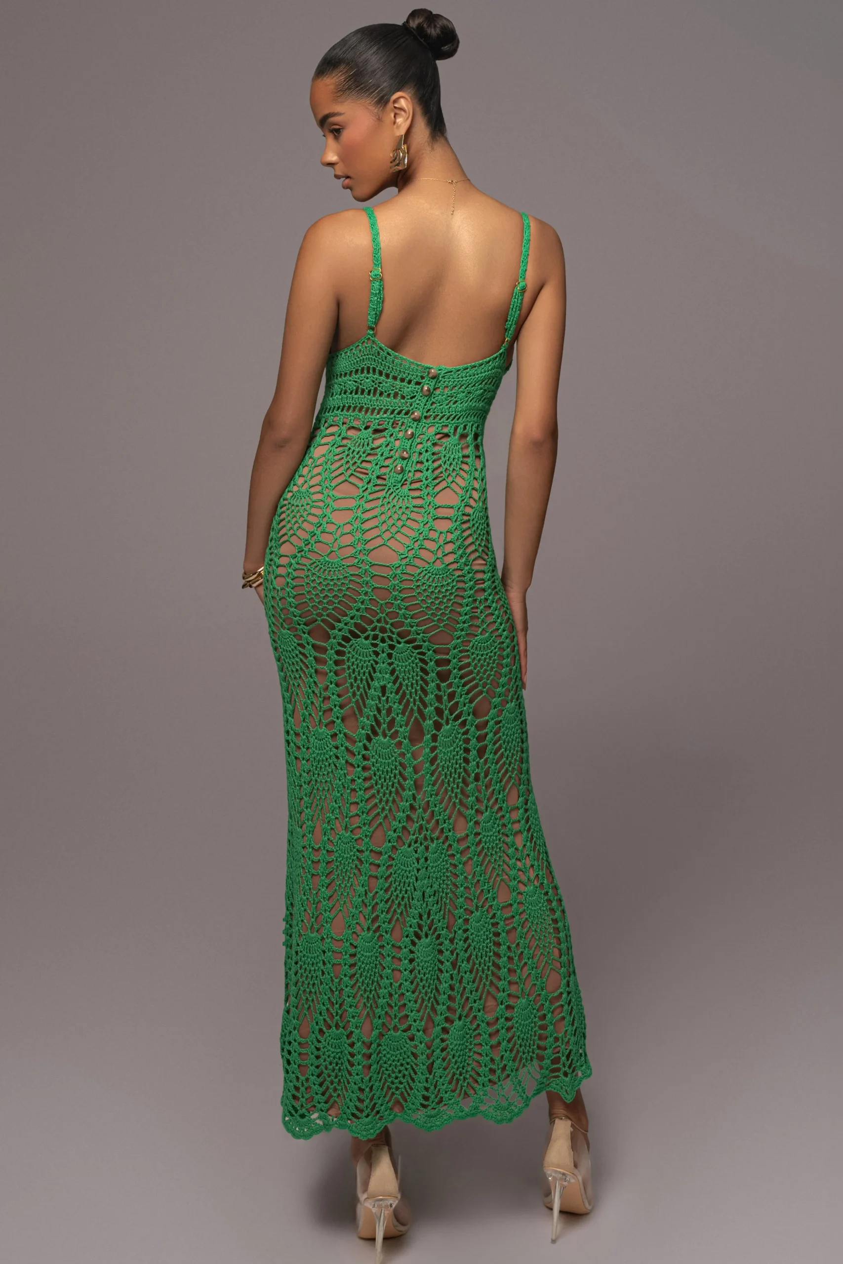 green_great_escape_croche_2.webp JLUXLABEL Green Great Escape Crochet Maxi Dress