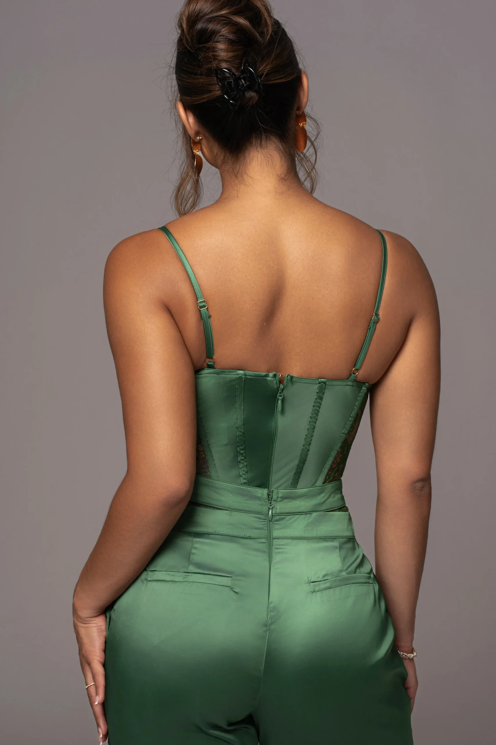 green_incomparable_lace_b_21.webp JLUXLABEL Green Incomparable Lace Bodysuit