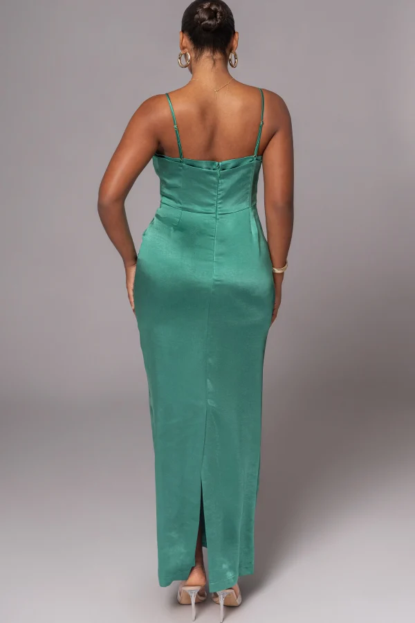 JLUXLABEL Green Moment In Time Maxi Dress