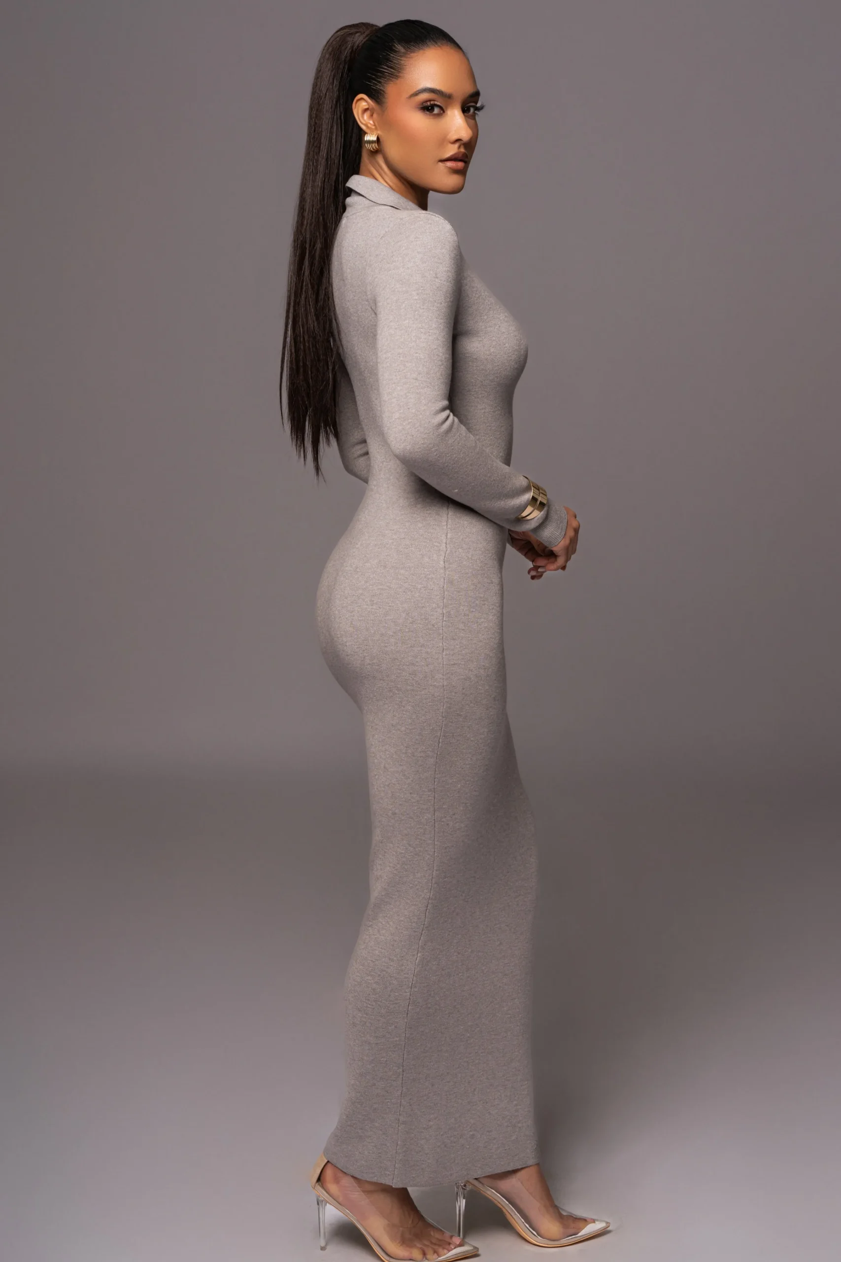 grey_bellinda_collar_maxi_6.webp JLUXLABEL Grey Bellinda Collar Maxi Dress