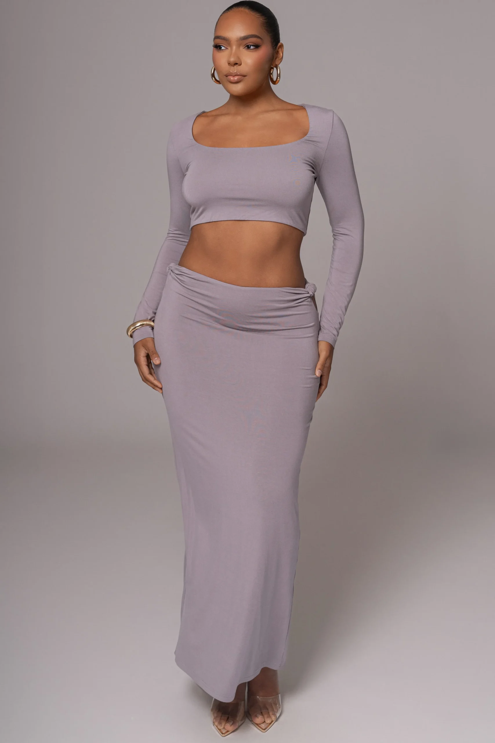 grey_geneva_skirt_set_2.webp JLUXLABEL Grey Geneva Skirt Set