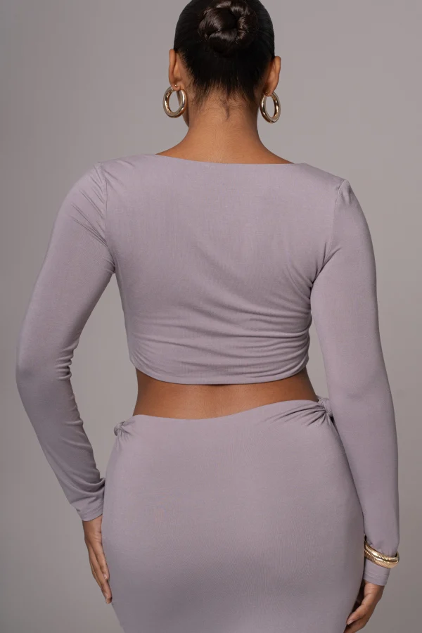 JLUXLABEL Grey Geneva Skirt Set