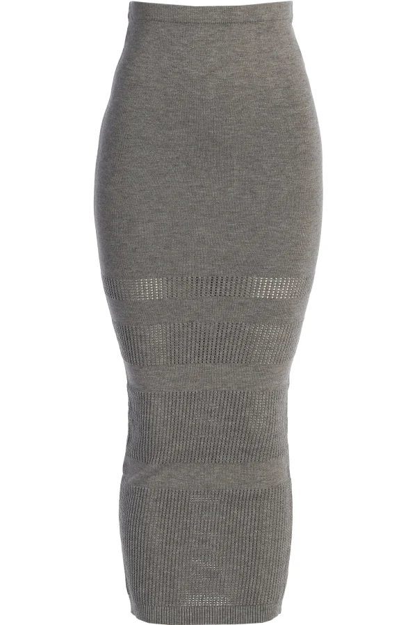JLUXLABEL Grey Lina Knit Maxi Skirt