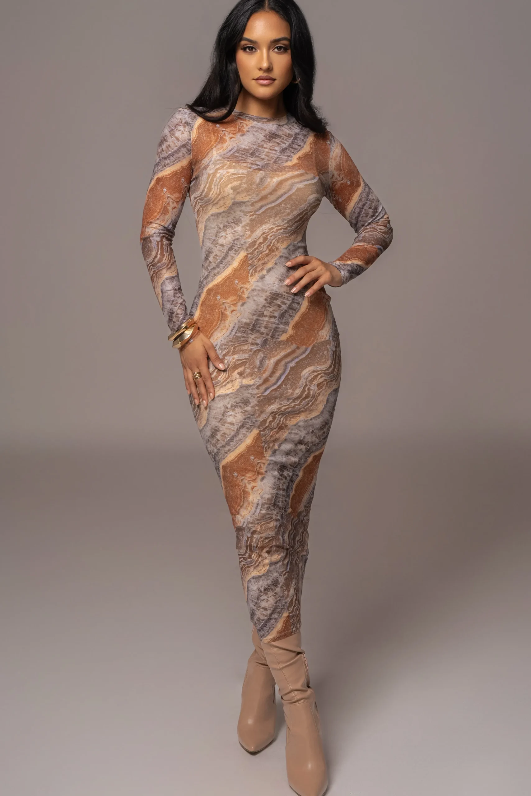 grey_multi_solana_mesh_ma_0.webp JLUXLABEL Grey Multi Solana Mesh Maxi Dress