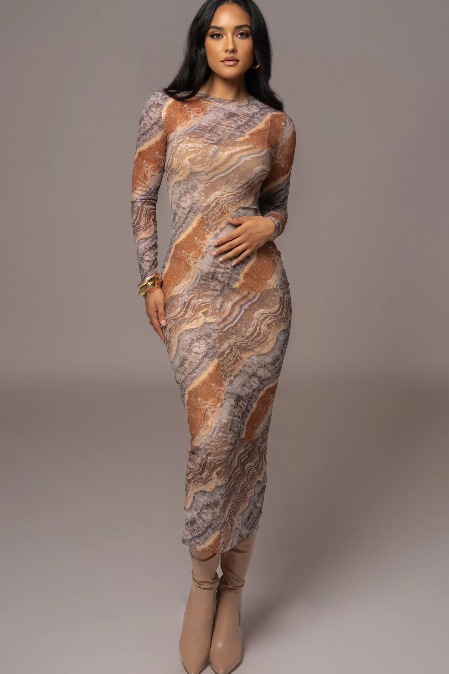 grey_multi_solana_mesh_ma_4.webp JLUXLABEL Grey Multi Solana Mesh Maxi Dress
