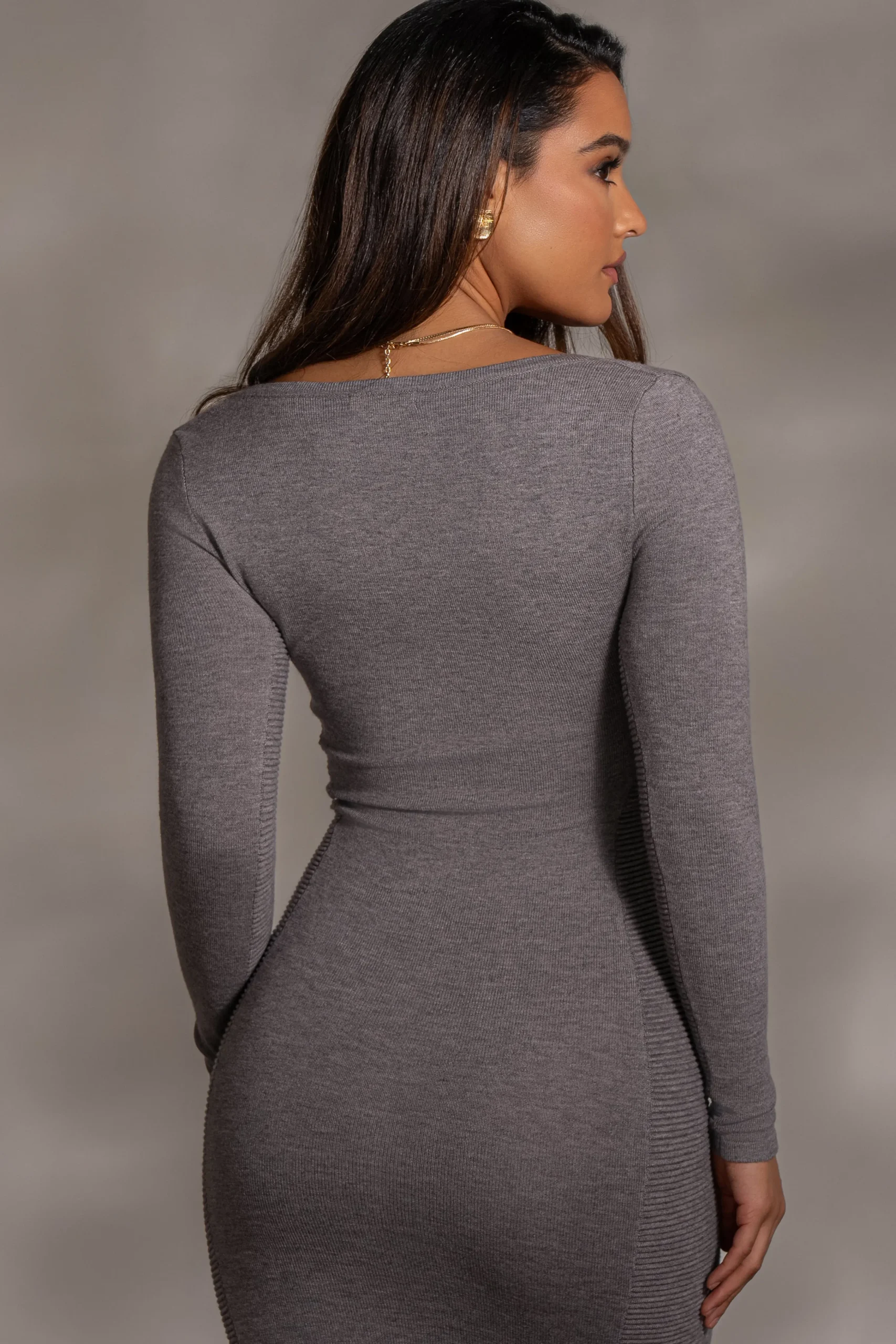 grey_pollie_midi_dress_7.webp JLUXLABEL Grey Pollie Midi Dress