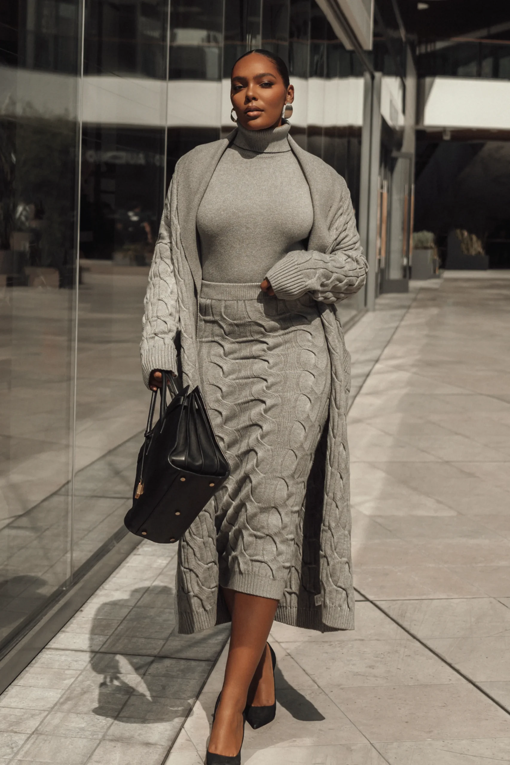 grey_stepping_out_sweater_0.webp JLUXLABEL Grey Stepping Out Sweater Cardigan