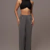 JLUXLABEL Grey Symone Cutout Pants