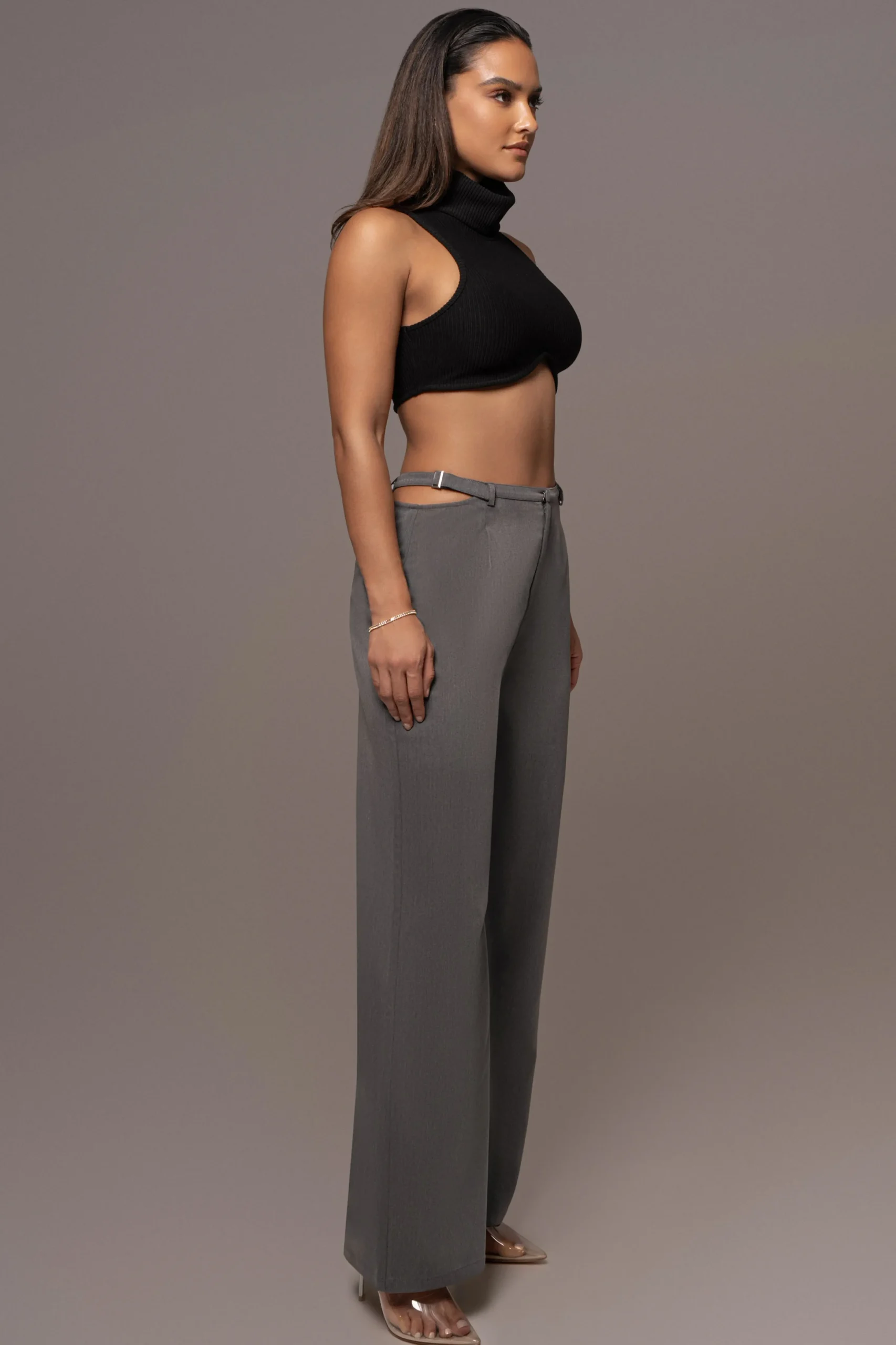 grey_symone_cutout_pants_2.webp JLUXLABEL Grey Symone Cutout Pants