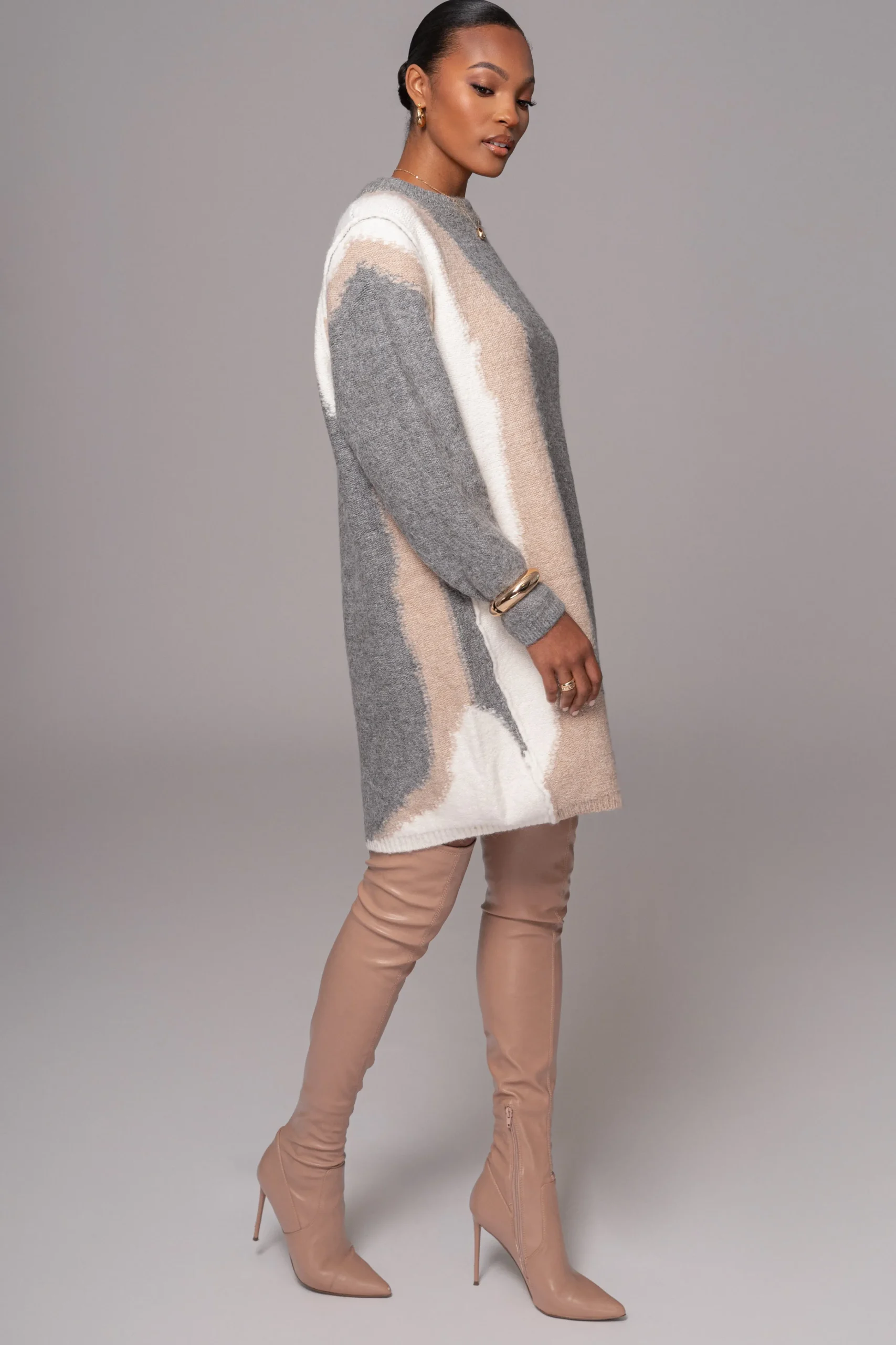 grey_tash_sweater_knit_dr_2.webp JLUXLABEL Grey Tash Sweater Knit Dress