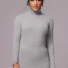 JLUXLABEL Heather Grey Arlett Turtleneck Bodysuit