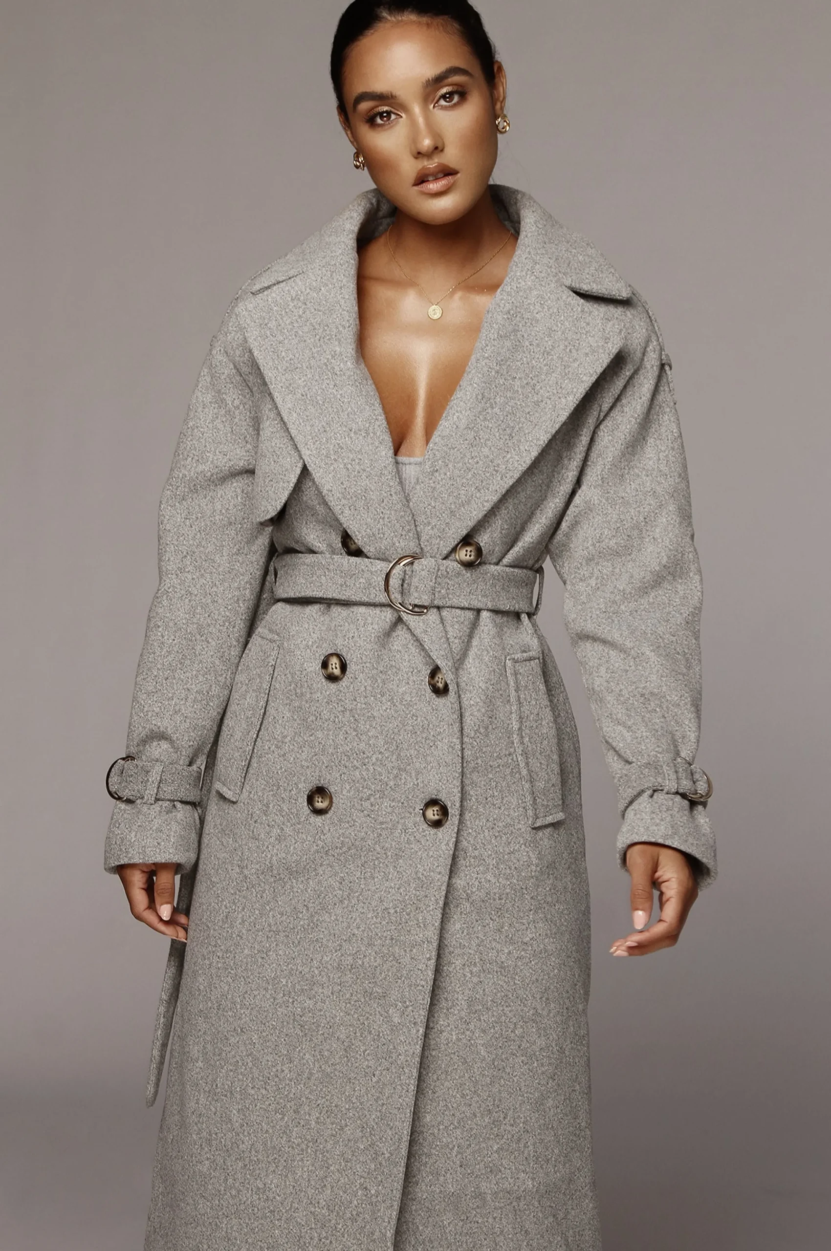 heather_grey_beverly_tren_2.webp JLUXLABEL Heather Grey Beverly Trench Coat