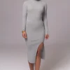 JLUXLABEL Heather Grey Cardinal Essential Knit Skirt