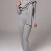 JLUXLABEL Heather Grey Cardinal Essential Knit Scarf
