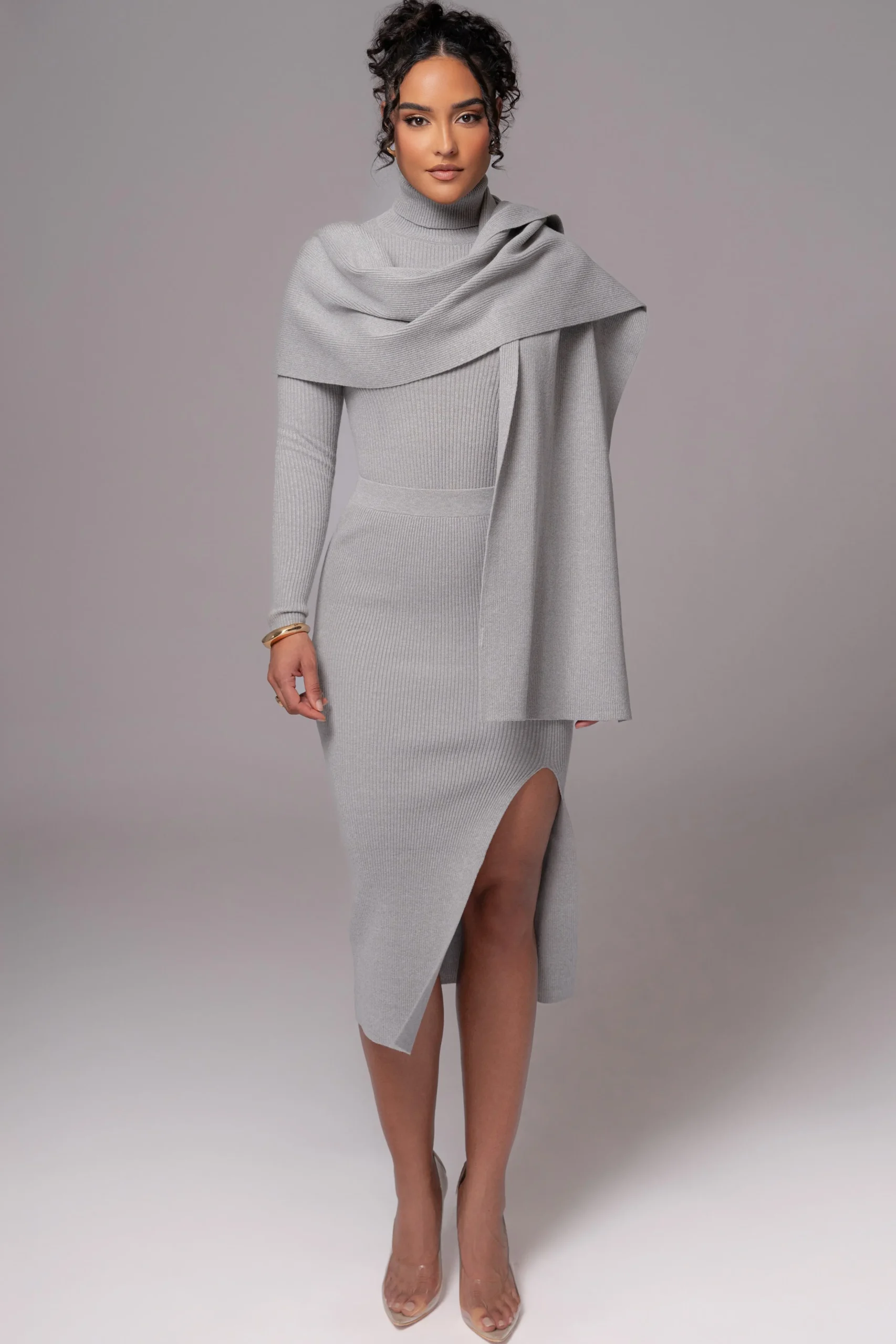 heather_grey_cardinal_ess_2-1.webp JLUXLABEL Heather Grey Cardinal Essential Knit Skirt