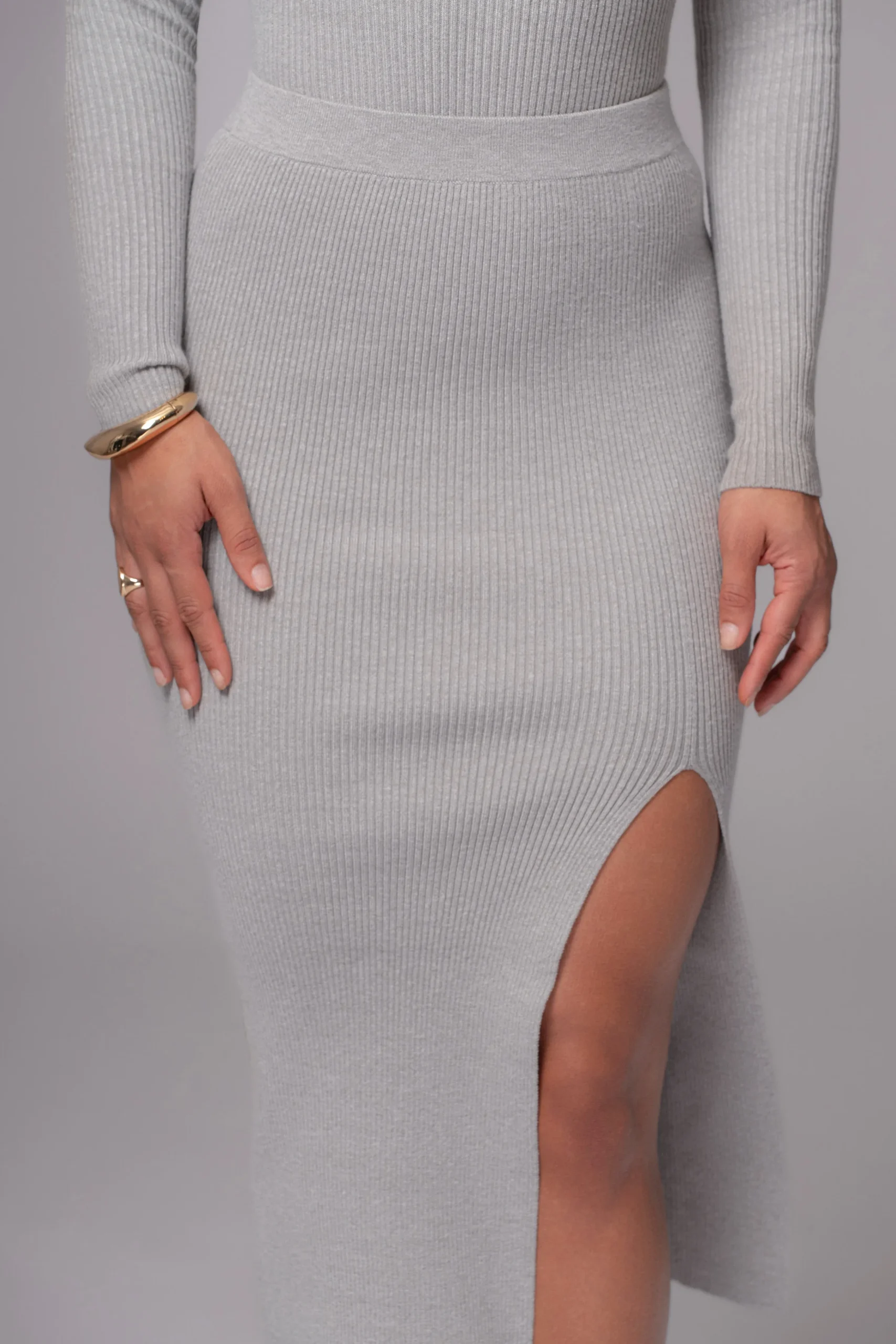 heather_grey_cardinal_ess_3-1.webp JLUXLABEL Heather Grey Cardinal Essential Knit Skirt