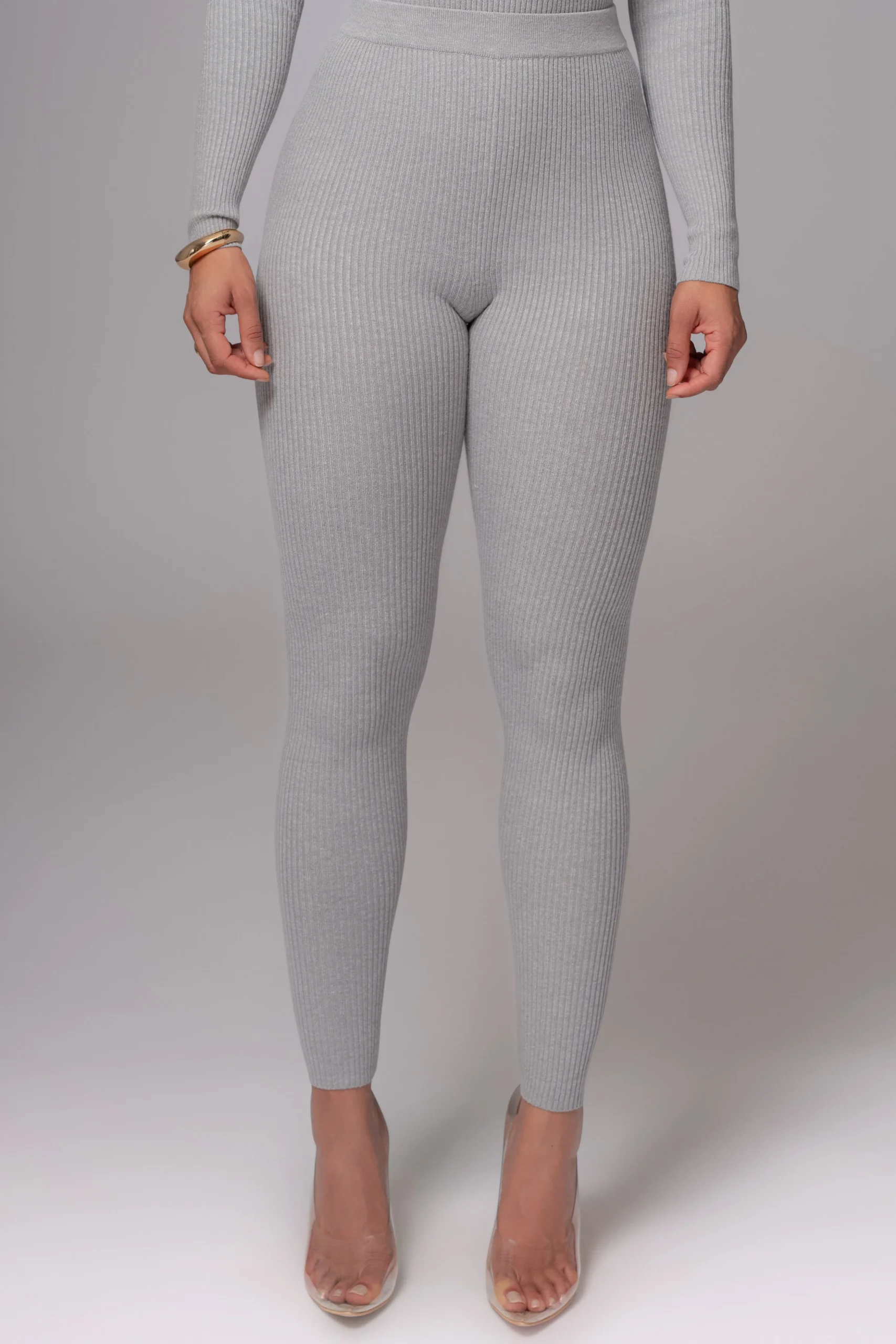 heather_grey_naaya_ribbed_1.webp JLUXLABEL Heather Grey Naaya Ribbed Leggings