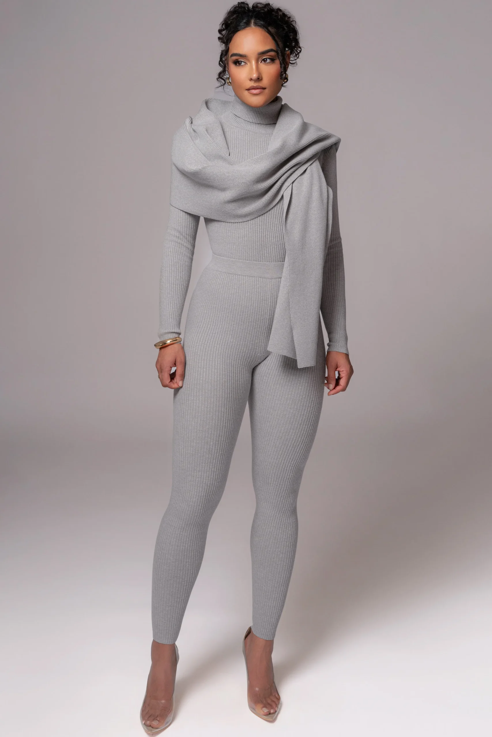heather_grey_naaya_ribbed_3.webp JLUXLABEL Heather Grey Naaya Ribbed Leggings