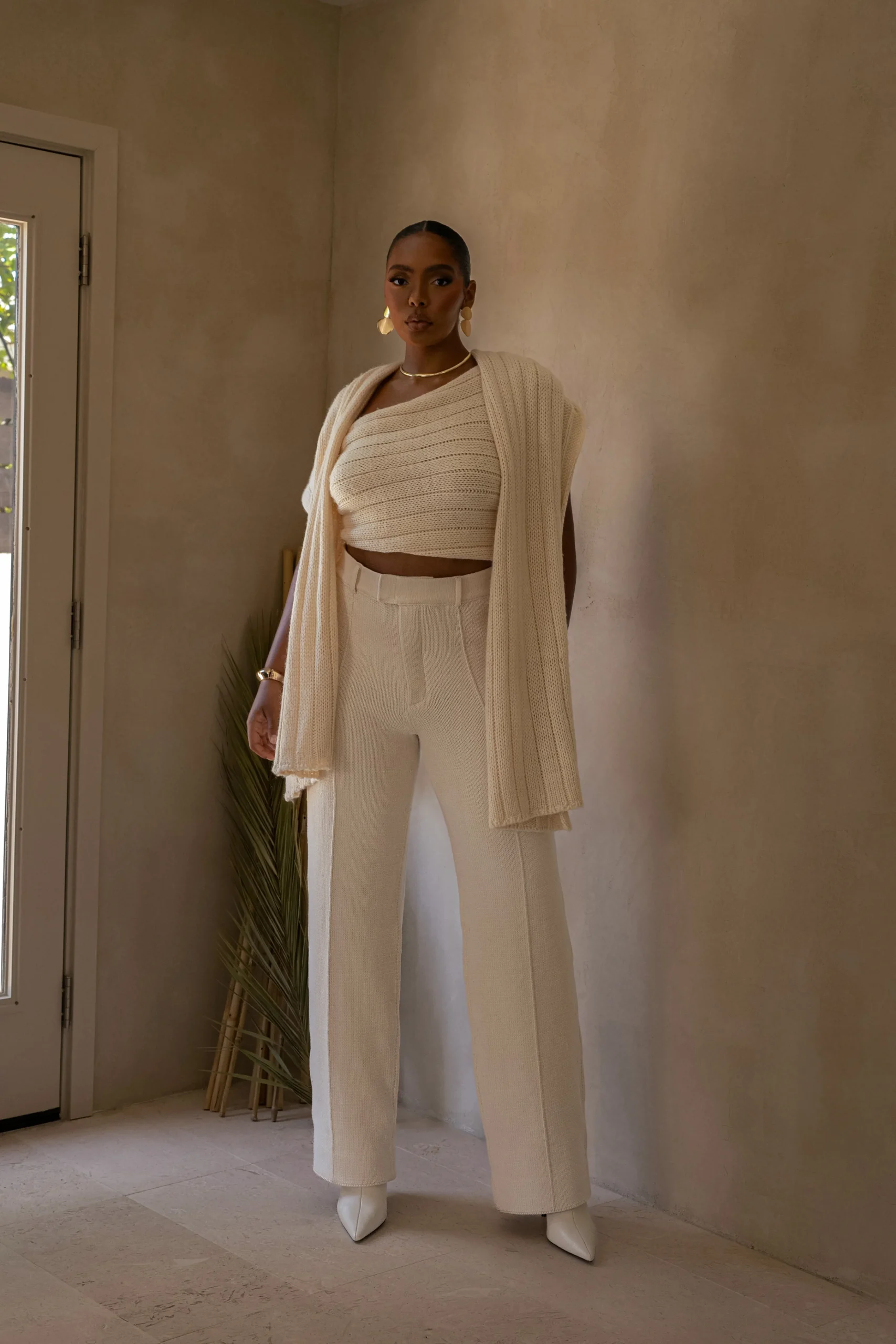 ivory_back_in_business_kn_5.webp JLUXLABEL Ivory Back In Business Knit Trousers
