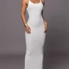 JLUXLABEL Ivory Back To You Maxi Dress