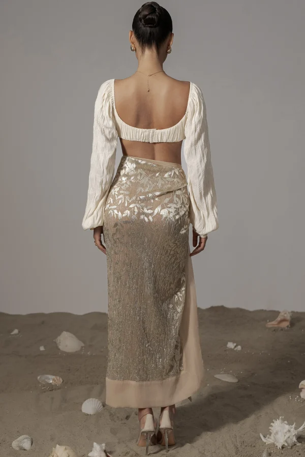 JLUXLABEL Ivory Carey Long Sleeve Top