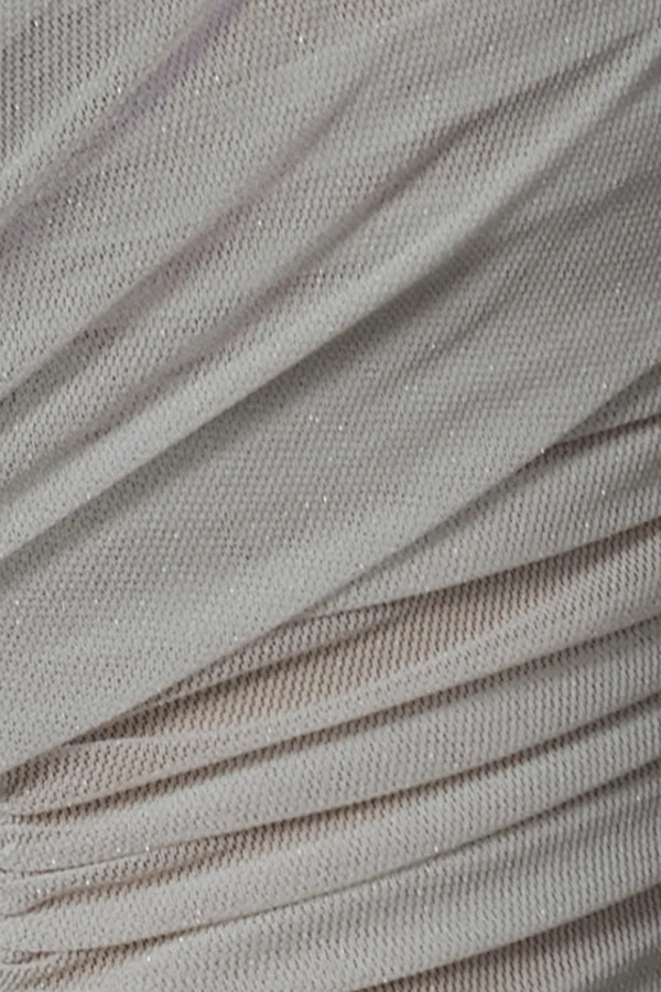 JLUXLABEL Ivory Catalina Lurex Knit Maxi Dress