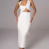 JLUXLABEL Ivory Coastland Linen Skirt