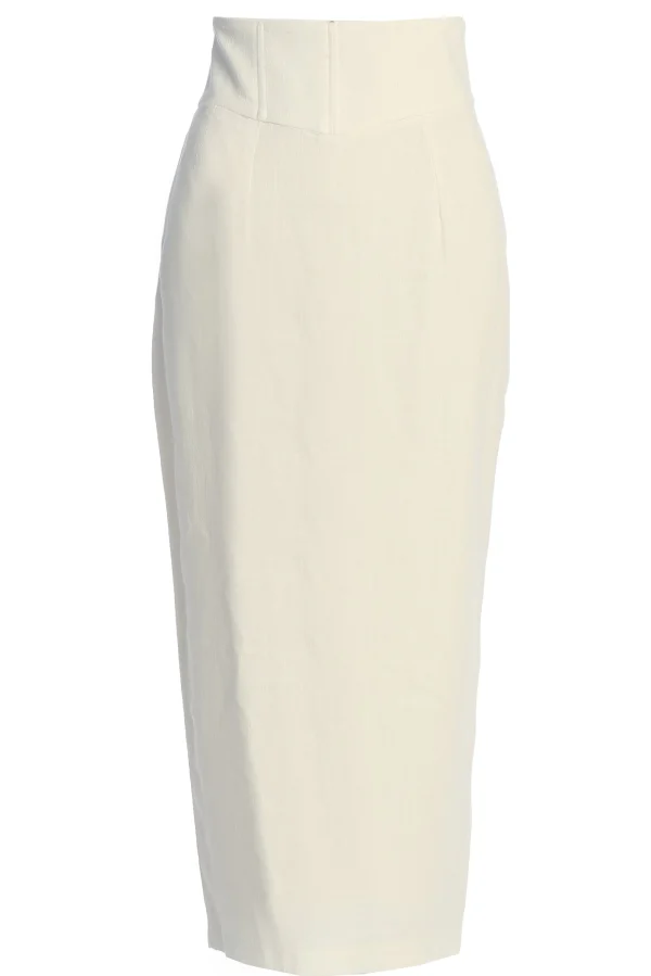 JLUXLABEL Ivory Coastland Linen Skirt