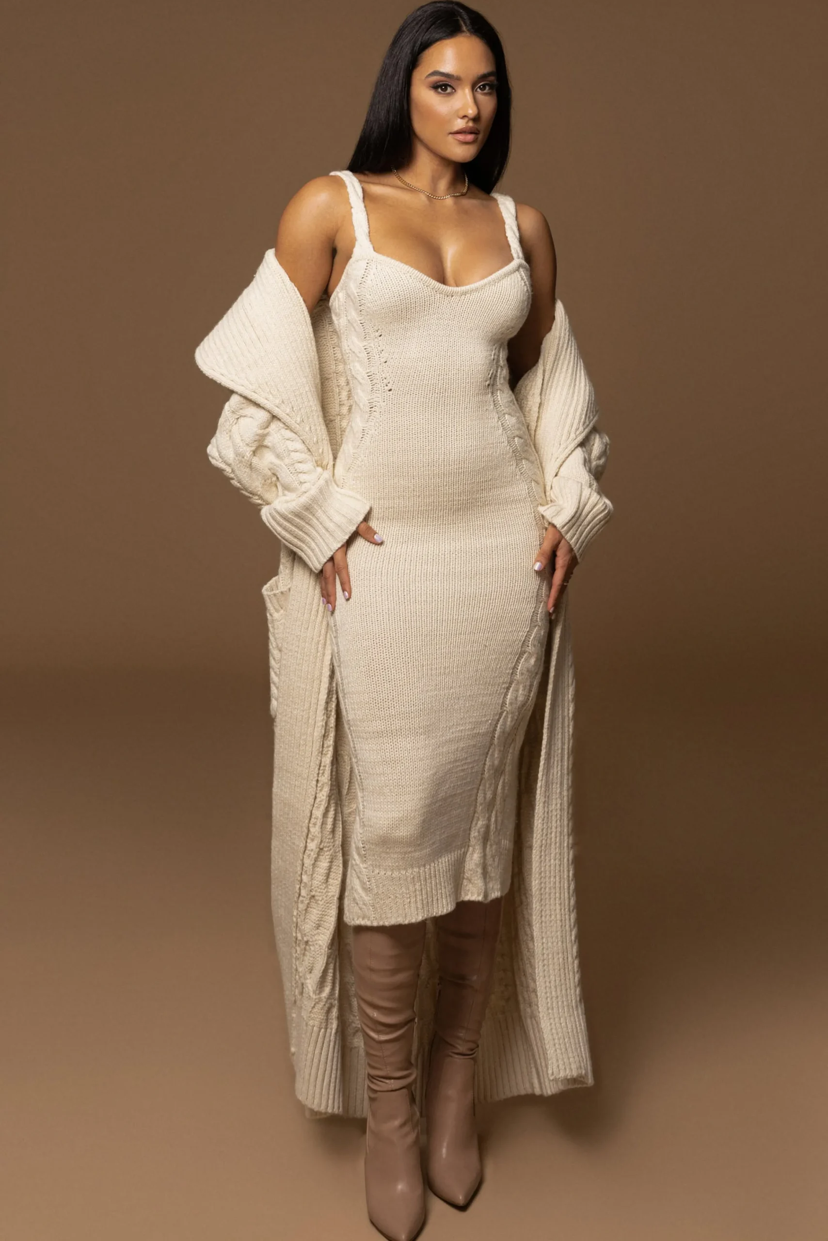 ivory_daria_sweater_knit__2.webp JLUXLABEL Ivory Daria Sweater Knit Dress