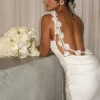JLUXLABEL Ivory Down The Aisle Satin Gown