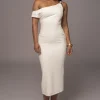 JLUXLABEL Ivory Escape Linen Dress