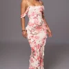JLUXLABEL Ivory Floral Maude Maxi Dress
