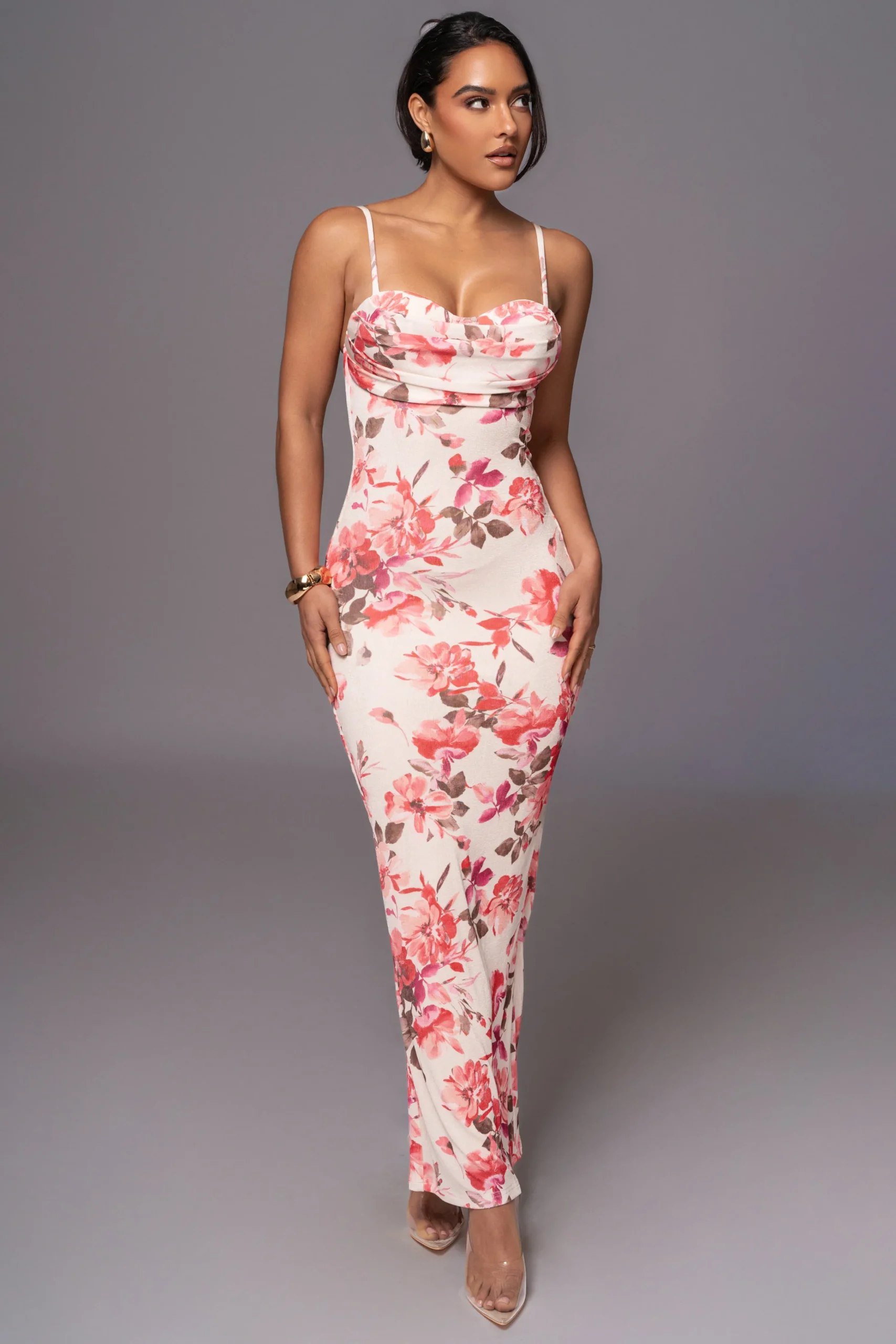 ivory_floral_slinky_visio_7.webp JLUXLABEL Ivory Floral Slinky Visions Of You Maxi Dress