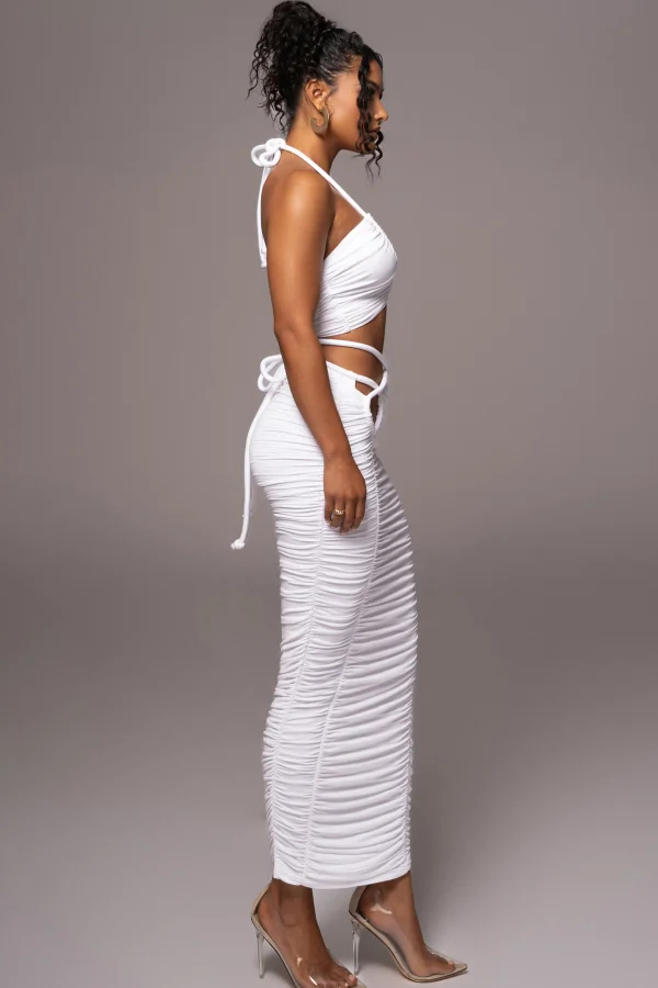 JLUXLABEL Ivory Go The Distance Skirt Set