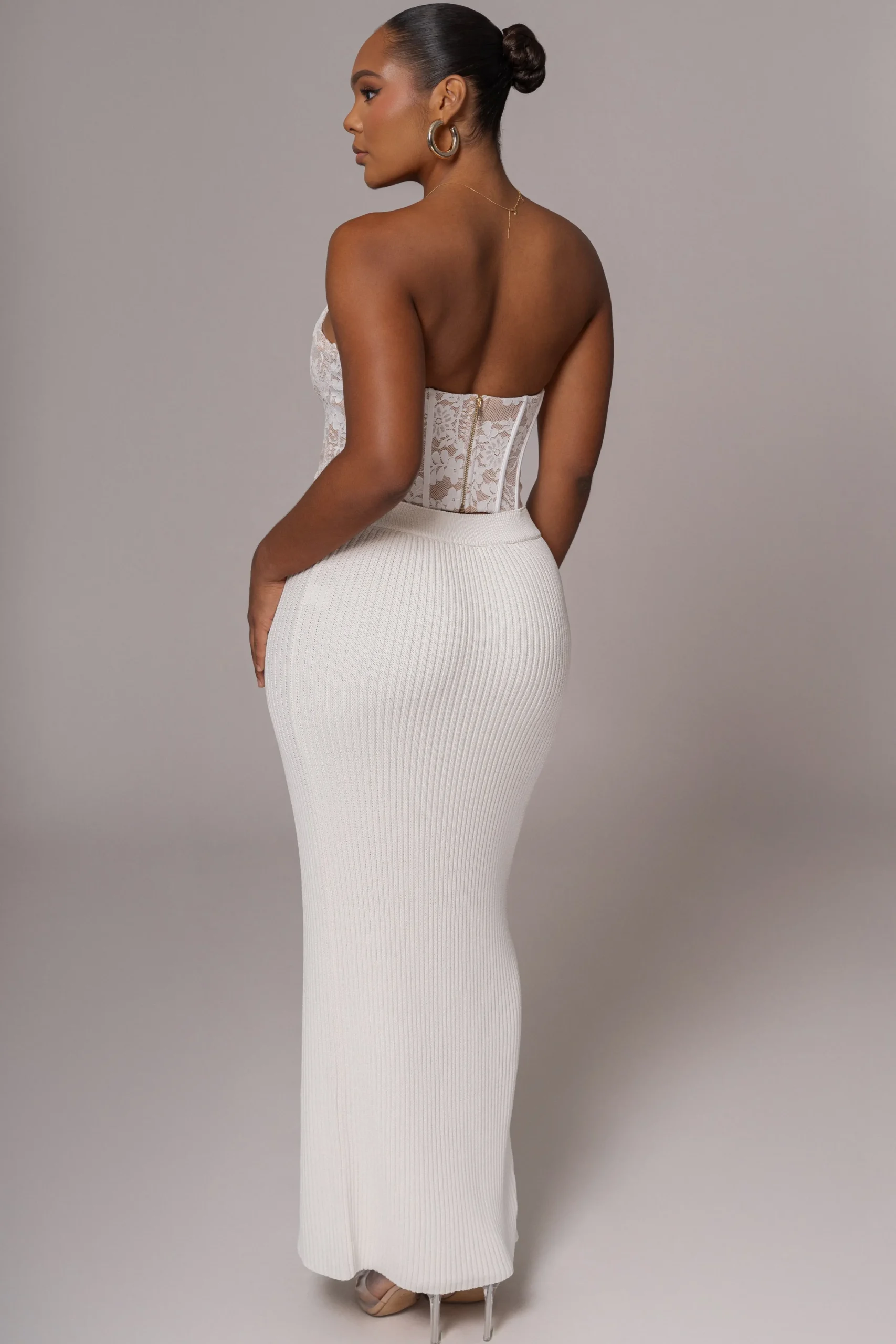 ivory_hamptons_ribbed_sli_8.webp JLUXLABEL Ivory Hamptons Ribbed Slit Skirt