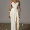 JLUXLABEL Ivory Las Olas Linen Skirt