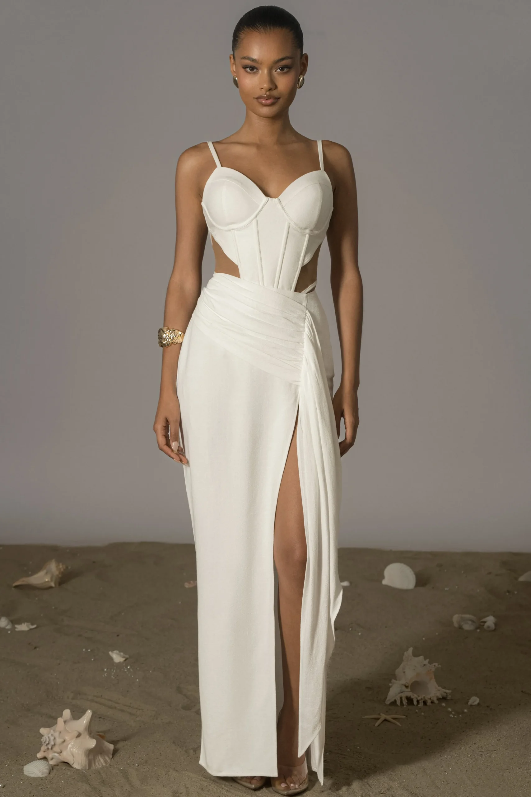 ivory_las_olas_linen_skir_0.webp JLUXLABEL Ivory Las Olas Linen Skirt