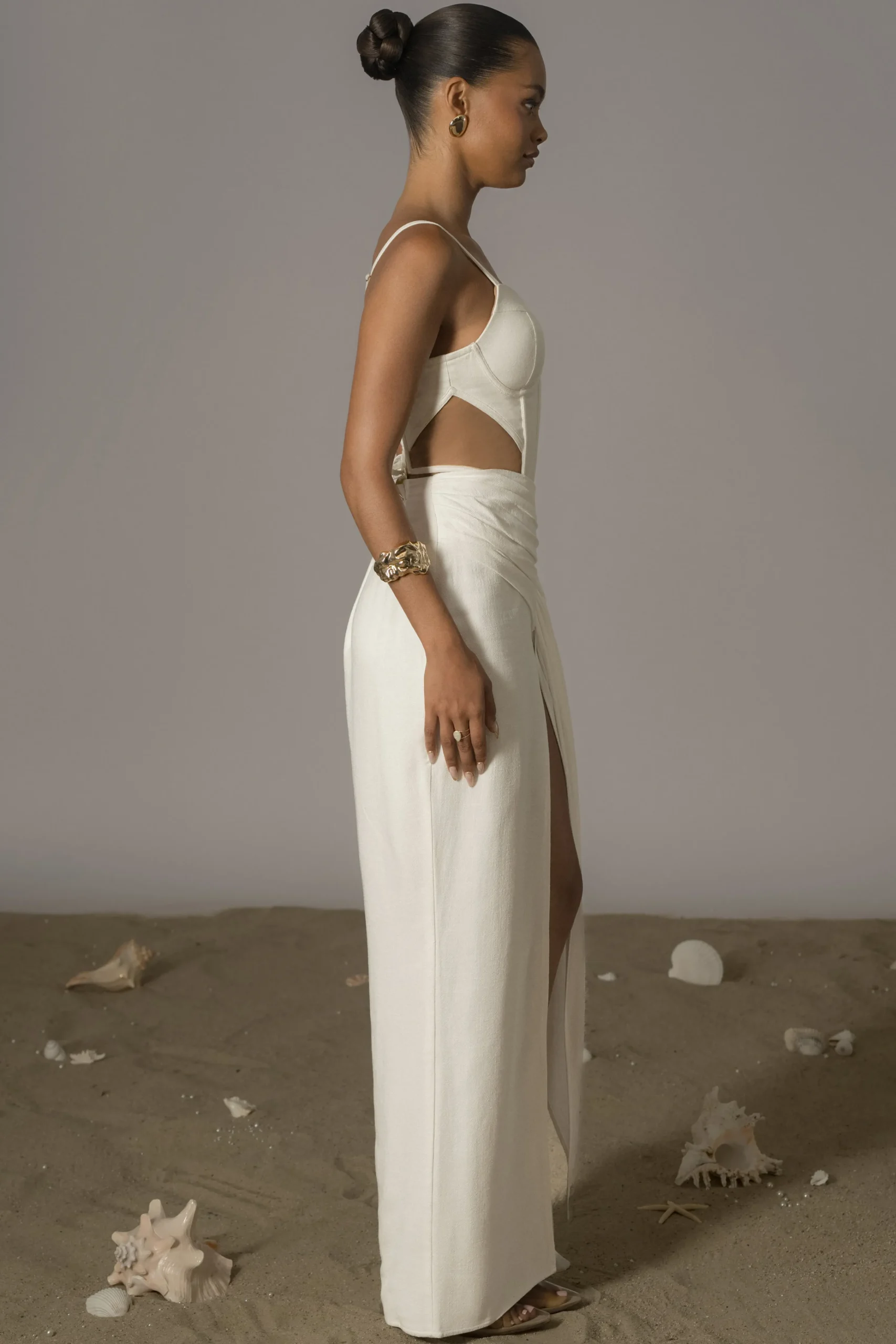 ivory_las_olas_linen_skir_6.webp JLUXLABEL Ivory Las Olas Linen Skirt