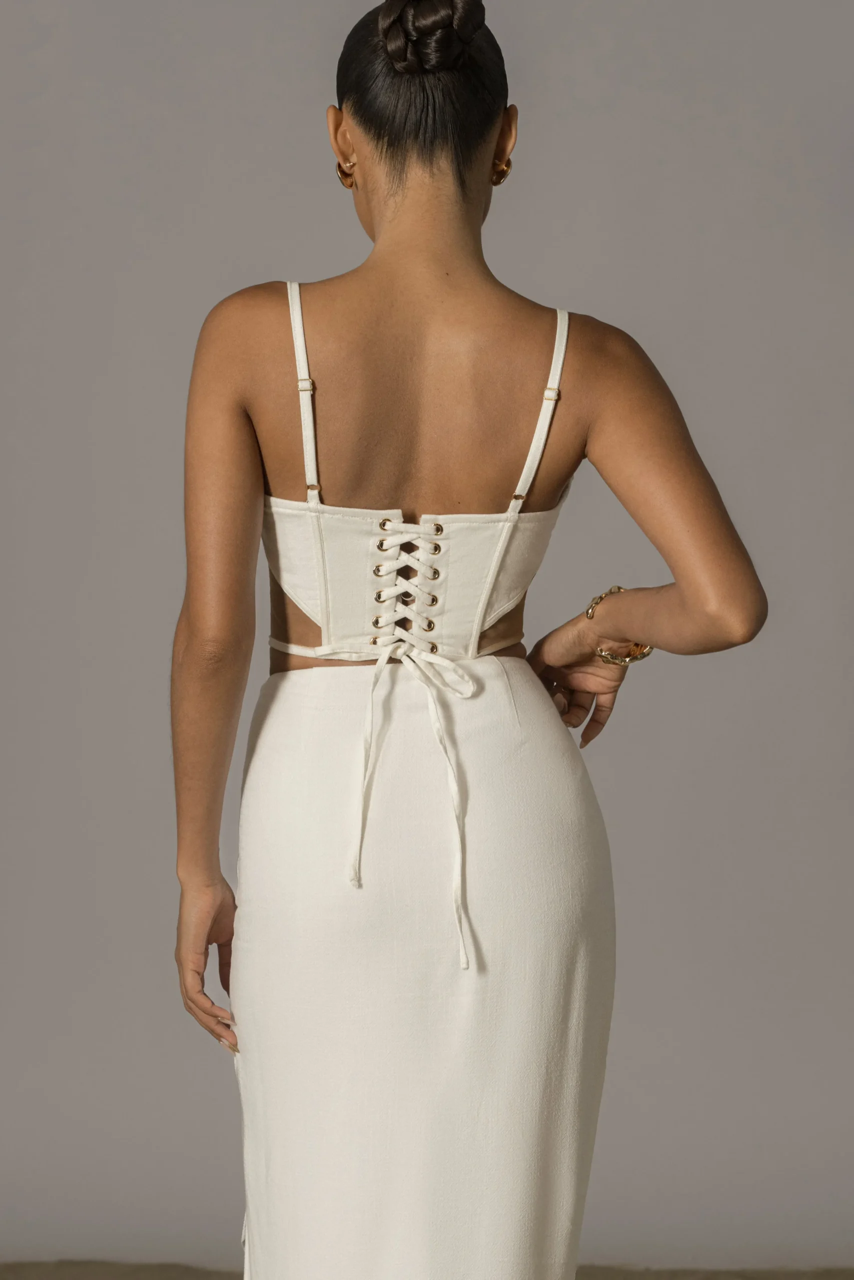 ivory_las_olas_linen_skir_8.webp JLUXLABEL Ivory Las Olas Linen Skirt