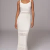 JLUXLABEL Ivory Palm Springs Knit Maxi Dress