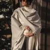 JLUXLABEL Ivory Park City Reversible Shawl