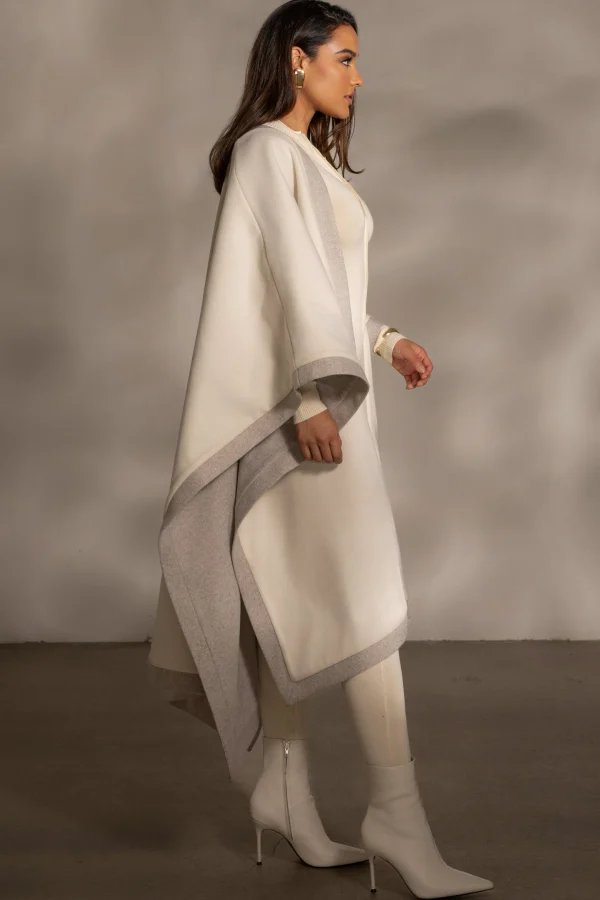 JLUXLABEL Ivory Park City Reversible Shawl