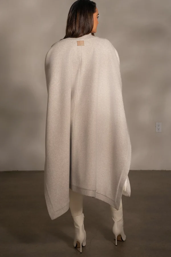JLUXLABEL Ivory Park City Reversible Shawl