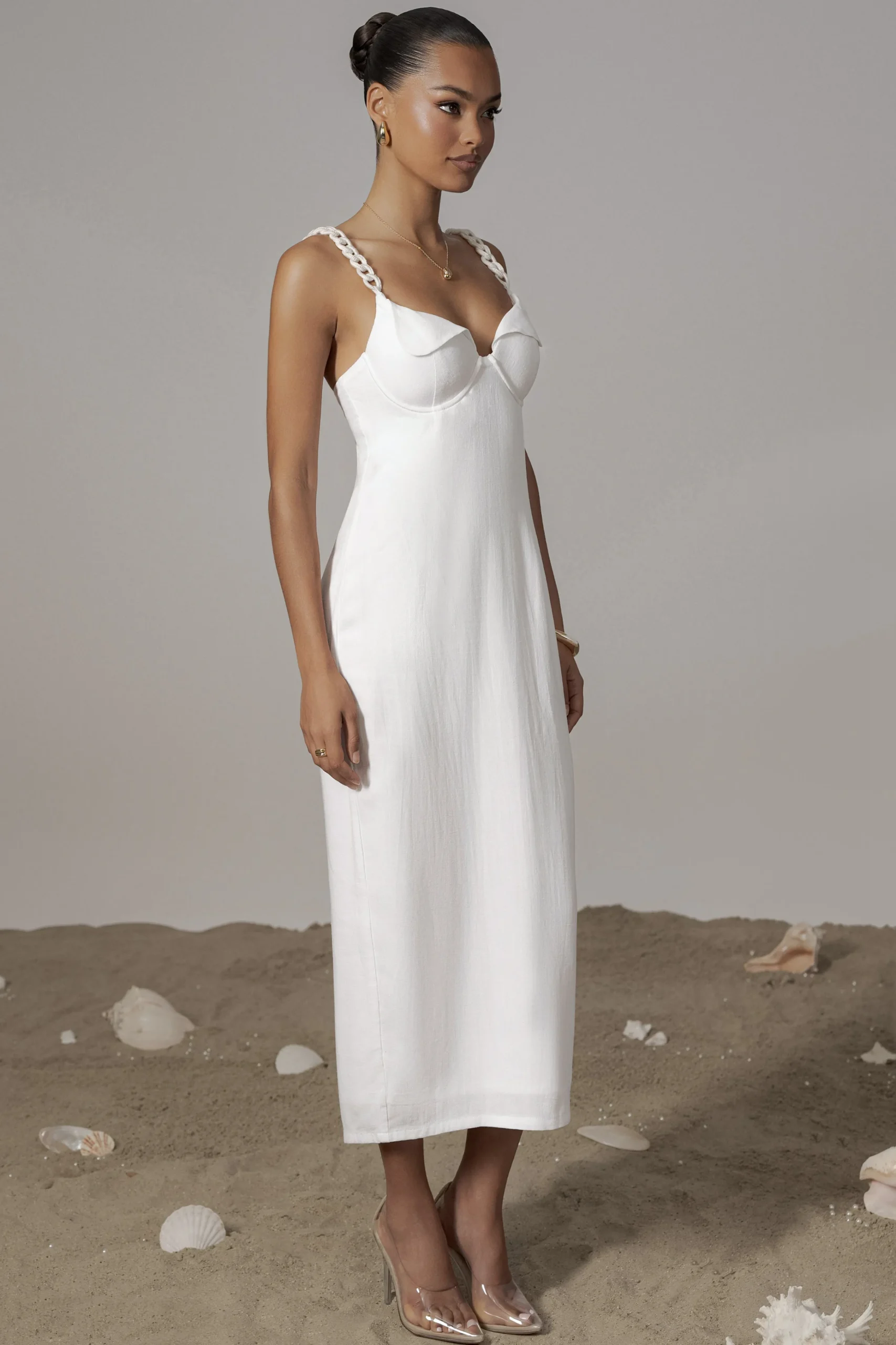 ivory_secret_hideout_line_2.webp JLUXLABEL Ivory Secret Hideout Linen Dress
