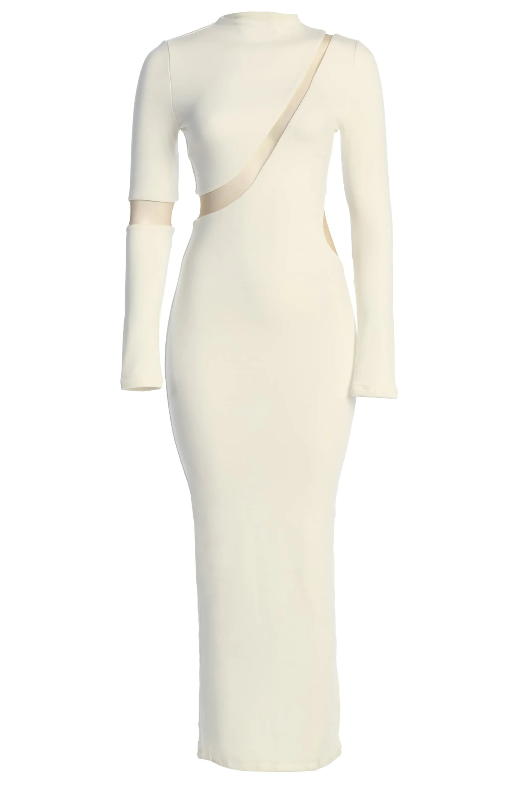 ivory_show_stopper_high_n_2.webp JLUXLABEL Ivory Show Stopper High Neck Dress